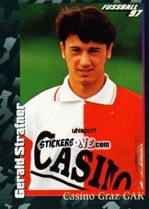 Cromo Gerald Strafner - Österreichische Fußball-Bundesliga 1996-1997 - Panini