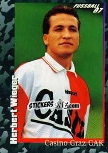 Sticker Herbert Wieger - Österreichische Fußball-Bundesliga 1996-1997 n. 96 - Panini