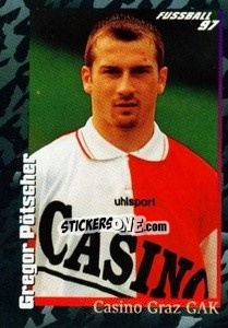 Cromo Gregor Pötscher - Österreichische Fußball-Bundesliga 1996-1997 - Panini