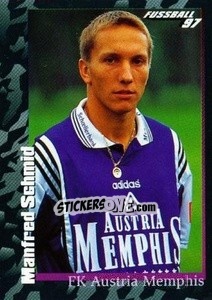 Sticker Manfred Schmid - Österreichische Fußball-Bundesliga 1996-1997 n. 119 - Panini
