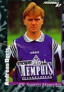 Cromo Andreas Ogris - Österreichische Fußball-Bundesliga 1996-1997 - Panini