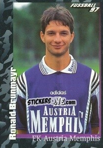 Figurina Ronald Brunmayr - Österreichische Fußball-Bundesliga 1996-1997 n. 123 - Panini