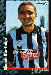 Sticker Goran Kartalija - Österreichische Fußball-Bundesliga 1996-1997 n. 136 - Panini