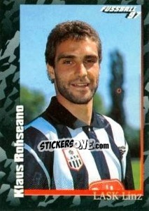 Sticker Klaus Rohseano - Österreichische Fußball-Bundesliga 1996-1997 n. 143 - Panini
