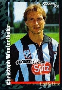 Sticker Christoph Westerthaler - Österreichische Fußball-Bundesliga 1996-1997 n. 148 - Panini