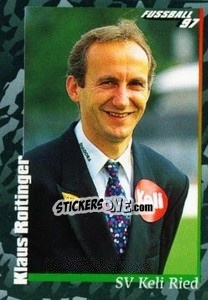 Sticker Klaus Roitinger - Österreichische Fußball-Bundesliga 1996-1997 - Panini