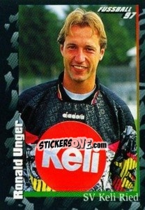 Cromo Ronald Unger - Österreichische Fußball-Bundesliga 1996-1997 - Panini