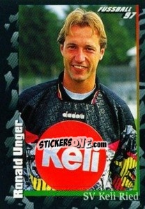 Figurina Ronald Unger - Österreichische Fußball-Bundesliga 1996-1997 n. 158 - Panini