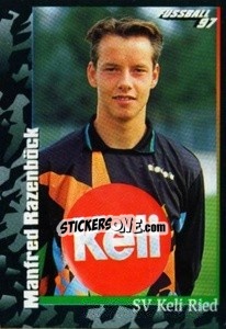 Sticker Manfred Razenböck - Österreichische Fußball-Bundesliga 1996-1997 - Panini