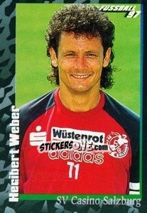 Cromo Heribert Weber - Österreichische Fußball-Bundesliga 1996-1997 - Panini