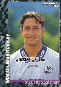 Figurina Martin Amerhauser - Österreichische Fußball-Bundesliga 1996-1997 n. 192 - Panini