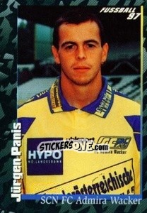 Cromo Jürgen Panis - Österreichische Fußball-Bundesliga 1996-1997 - Panini