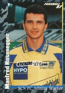 Sticker Manfred Rosenegger - Österreichische Fußball-Bundesliga 1996-1997 - Panini