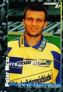 Figurina Peter Mraz - Österreichische Fußball-Bundesliga 1996-1997 n. 216 - Panini