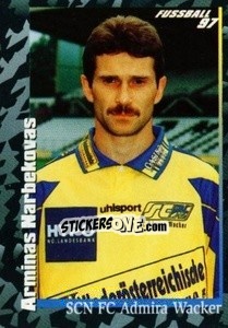Figurina Arminas Narbekovas - Österreichische Fußball-Bundesliga 1996-1997 n. 217 - Panini