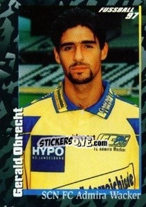 Cromo Gerald Obrecht - Österreichische Fußball-Bundesliga 1996-1997 - Panini