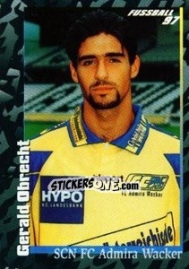 Figurina Gerald Obrecht - Österreichische Fußball-Bundesliga 1996-1997 n. 220 - Panini