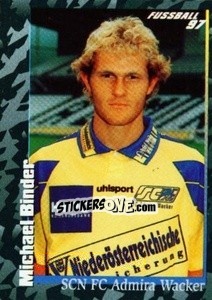 Sticker Michael Binder - Österreichische Fußball-Bundesliga 1996-1997 - Panini