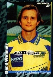 Sticker Gerd Wimmer - Österreichische Fußball-Bundesliga 1996-1997 - Panini