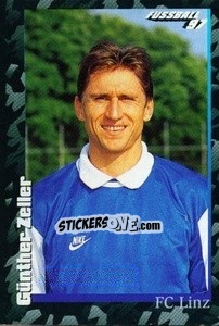 Cromo Günther Zeller - Österreichische Fußball-Bundesliga 1996-1997 - Panini