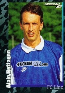 Sticker Alain Bettagno - Österreichische Fußball-Bundesliga 1996-1997 - Panini