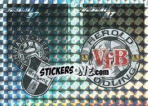 Figurina Wappen (Casino SW Bregenz - VfB Herold Mödling) - Österreichische Fußball-Bundesliga 1996-1997 n. 256 - Panini