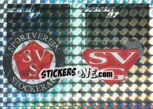 Sticker Wappen (Sv Moudry-Brot Stockerau - Sv Gerasdorf) - Österreichische Fußball-Bundesliga 1996-1997 n. 258 - Panini