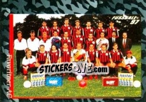 Figurina Mannschaft (Favoritner AC) - Österreichische Fußball-Bundesliga 1996-1997 n. 260 - Panini