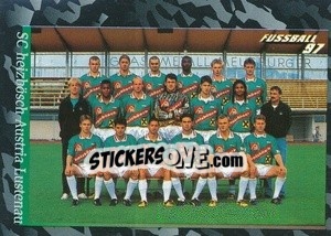 Cromo Mannschaft (SC heizbösch Austria Lustenau) - Österreichische Fußball-Bundesliga 1996-1997 - Panini