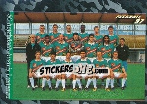 Figurina Mannschaft (SC heizbösch Austria Lustenau) - Österreichische Fußball-Bundesliga 1996-1997 n. 261 - Panini