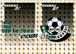 Cromo Wappen (DSV Leoben - WSG Swarovski Wattens) - Österreichische Fußball-Bundesliga 1996-1997 - Panini