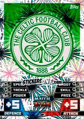 Sticker Club Badge - SPFL 2014-2015. Match Attax n. 19 - Topps