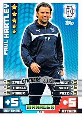 Sticker Paul Hartley - SPFL 2014-2015. Match Attax n. 38 - Topps