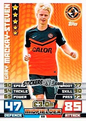 Sticker Gary Mackay-Steven - SPFL 2014-2015. Match Attax n. 68 - Topps