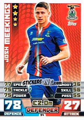 Figurina Josh Meekins - SPFL 2014-2015. Match Attax - Topps