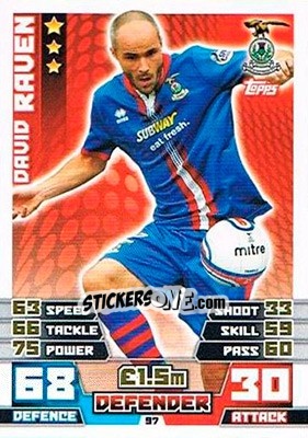 Cromo David Raven - SPFL 2014-2015. Match Attax - Topps