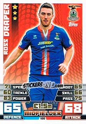 Cromo Ross Draper - SPFL 2014-2015. Match Attax - Topps