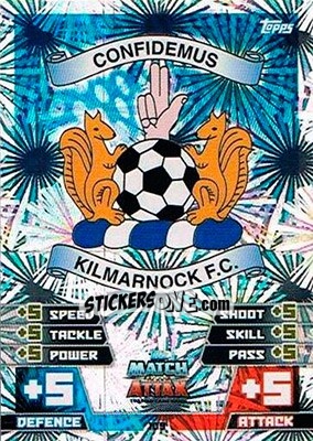 Sticker Club Badge - SPFL 2014-2015. Match Attax n. 109 - Topps
