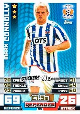 Sticker Mark Connolly - SPFL 2014-2015. Match Attax n. 115 - Topps