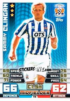 Sticker Sammy Clingan - SPFL 2014-2015. Match Attax n. 118 - Topps
