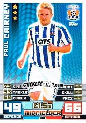 Cromo Paul Cairney - SPFL 2014-2015. Match Attax - Topps