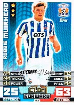 Sticker Robbie Muirhead - SPFL 2014-2015. Match Attax n. 122 - Topps