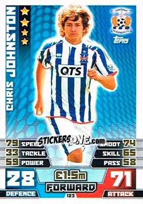 Figurina Chris Johnston - SPFL 2014-2015. Match Attax - Topps