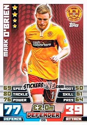 Cromo Mark O'Brien - SPFL 2014-2015. Match Attax - Topps