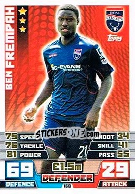 Figurina Ben Frempah - SPFL 2014-2015. Match Attax - Topps