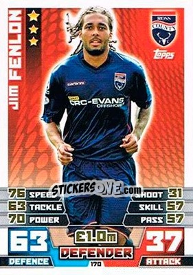 Sticker Jim Fenlon - SPFL 2014-2015. Match Attax n. 170 - Topps