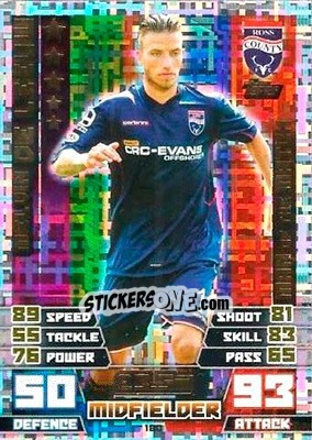 Sticker Melvin De Leeuw - SPFL 2014-2015. Match Attax n. 180 - Topps