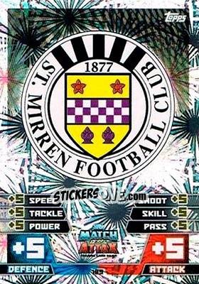 Sticker Club Badge - SPFL 2014-2015. Match Attax n. 199 - Topps