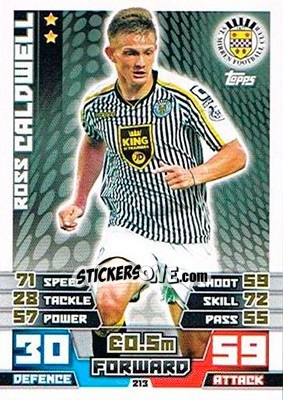 Cromo Ross Caldwell - SPFL 2014-2015. Match Attax - Topps