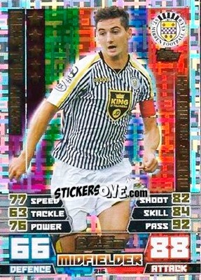 Cromo Kenny McLean - SPFL 2014-2015. Match Attax n. 216 - Topps